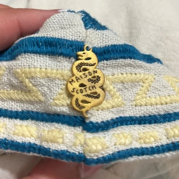 SCOTCH & SODA Women's Boho Off the Shoulder Dress with Embroidery - Picture 15 of 16